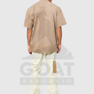 T-shirts en coton 100% coupe classique, qualité supérieure, uni, manches courtes, tricoté, écologique, respirant, séchage rapide, OEM - Product Image 4