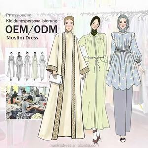 Hot Custom Premium Jersey Fabric Khimaar With <strong>Underdress</strong> Design Women's Abaya Khimar Set for Muslims Netherlands - Product Image 4