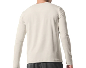 T-shirt à manches longues en spandex personnalisé pour l'été, style hip-hop, poids du tissu 260 grammes, style décontracté, motif uni, t-shirt de compression vierge - Product Image 3