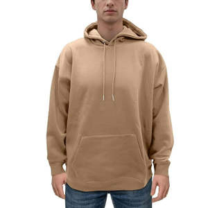 Heavy <b>Thick</b> 500 400gsm Boxy Blank Hoody <b>Men</b> Cotton Fleece Custom <b>Hoodies</b> Manufacturer Baggy Heavyweight Cropped Oversized Hoodie - Product Image 2