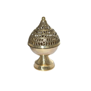 Nouveau Antique Vintage en laiton brûleur d'encens à la main brûleur d'encens en gros décor à la maison porte-encens métal laiton brûleur de parfum - Product Image 3