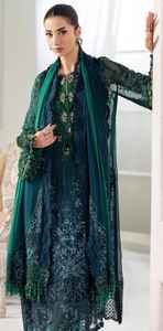 Conjunto de trajes Shalwar Kameez de seda cosida para mujer paquistaní india de primera calidad, vestido elegante Salwar para mujer, venta al por mayor, precio bajo - Product Image 5