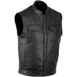 Chaleco de Motociclismo Personalizable para Hombre, 100% Cuero Vacuno, Transpirable, para Verano, Resistente al Viento y de Secado Rápido - Product Image 4