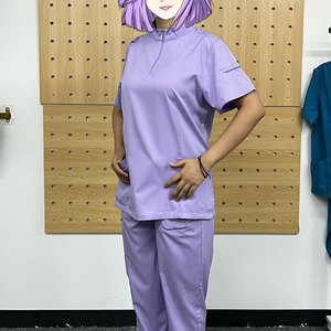 Chaqueta de Trabajo Personalizada de Color, 100% Algodón, Cómoda, Ligera y Duradera, con Diseño Personalizado e Impresión de Logotipo para Uso Hospitalario Femenino - Product Image 3