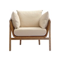 Chaise d'appoint en rotin de haute qualité meubles de salon chaise de loisirs en bois moderne meubles de maison fabriqués au Vietnam