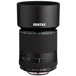 Appareil photo reflex numérique noir au format APS-C avec objectif zoom téléobjectif HD DA 55-300 F/4.5-6.3 ED PLM WR RE et poignée de batterie, capteur CMOS - Product Image 6