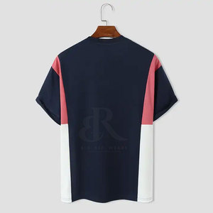 เสื้อยืดผ้าฝ้าย100% สำหรับผู้ชายคอกลมแห้งเร็วระบายอากาศได้ดีชุดลำลองน้ำหนักเบา - Product Image 2