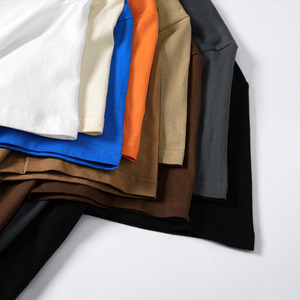 เสื้อยืดโอเวอร์ไซส์สำหรับผู้ชายเสื้อยืดผ้าฝ้าย100% พิมพ์ลายปักออกแบบได้ตามต้องการน้ำหนักมาก - Product Image 3