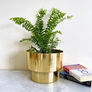 ชั้นวางจัดแสดงตกแต่งทำจากเหล็กสีทองปรับได้ฐานวางกระถางต้นไม้ในร่ม - Product Image 2