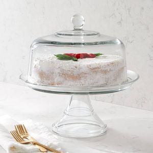 Classic Design Glass <b>Cake</b> <b>Stand</b> With <b>Dome</b> For Traditional Kitchen Decor Enhancing Sweet Serving Style - Product Image 6