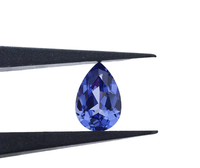 Saphir bleu royal cultivé en laboratoire par procédé Czochralski, 4x6mm-8x10mm, avec jeu de couleurs/effet de feu, formes coussin, ovale, poire