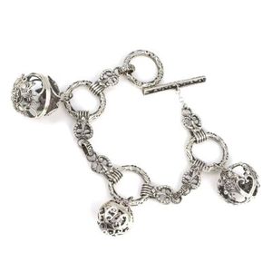Collier avec pendentif modèle Constantine en argent sterling 925 avec motif en forme de boule - Product Image 1