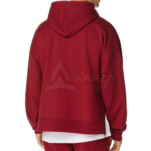 Sudaderas Extra Grandes de Alta Calidad para Hombre, Ropa Urbana de Invierno, 100% Algodón, Diseño Sólido, Cuello con Capucha, Transpirable, de Secado Rápido - Product Image 3