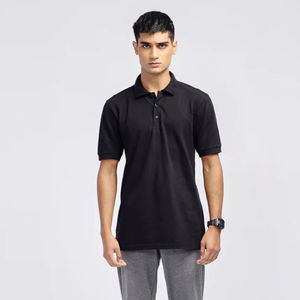 เสื้อโปโลผ้าฝ้ายสำหรับผู้ชายเสื้อโปโลผ้าโพลีเอสเตอร์พิมพ์ลายทั้งตัวโลโก้แบบกำหนดเอง - Product Image 4