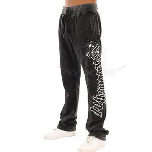 Pantalon de jogging à imprimé en relief, coupe confortable, tissu doux, décontracté, pour la mode, vente en gros à prix abordable - Product Image 2