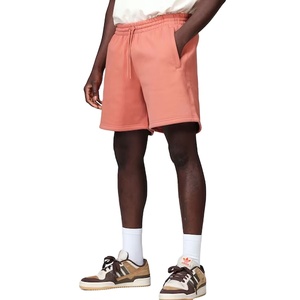 Sportar กางเกงขาสั้นเหงื่อคอสีพีชของผู้ชายสไตล์สตรีทสูงเอวยางยืดและกระเป๋าข้าง - Product Image 1