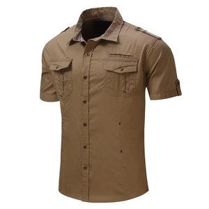 เสื้อเชิ้ตผ้าทอลายทแยงระบายอากาศสำหรับผู้ชายและผู้หญิงเสื้อยูนิฟอร์มลำลองแขนยาวสำหรับใส่ทำงานออกแบบโลโก้ได้ตามต้องการ - Product Image 2