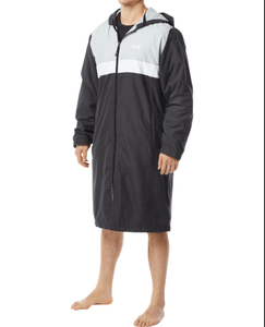 Parka de natación de Bata de cambio impermeable seca con forro polar Sherpa forro de nailon resistente al agua último diseño de talla grande - Product Image 1