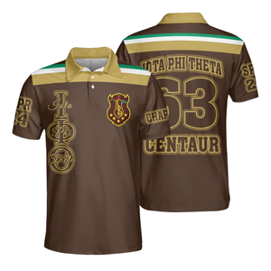 Camiseta Polo Premium Iota Phi Theta para Hombre, 1963, Fraternidad Griega, Ropa Universitaria Bordada - Product Image 3