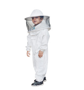 Traje De Apicultura Para Niños - Cuerpo Completo, Ventilado, Con Velo Auto-soportado Y De Algodón, Talla 140 Cm