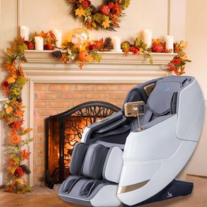 Fauteuil de massage avec rouleaux d'extension longs, massage des pieds et des mollets, fauteuil de massage à gravité zéro, étirement complet du corps, massage complet du corps - Product Image 2