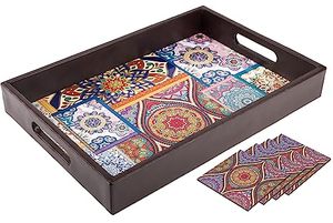 Bol Meena en bois antique en forme de cœur conçu sur mesure bol de service à salade rond pour le camping pour les aventures en plein air - Product Image 4