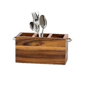 Plateau de service de collation de stockage en bois de haute qualité avec poignée pour la maison hôtel Restaurant pour l'affichage de Fruits secs à des fins décoratives - Product Image 1