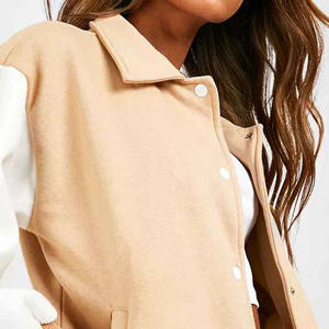 Dernières vestes universitaires pour femmes en laine et cuir avec logo personnalisé, broderie, lettres universitaires, vestes universitaires 2024 - Product Image 3