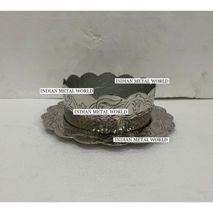 Bonbons au chocolat en métal argenté de qualité créative servant un bol d'hôtel pour les célébrations de mariage Présentoir au chocolat en vente - Product Image 4