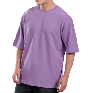 T-shirt à épaules tombantes surdimensionnées pour hommes Qualité de luxe 100% Coton Nouveau design Slim Fit Blank Tee - Product Image 5