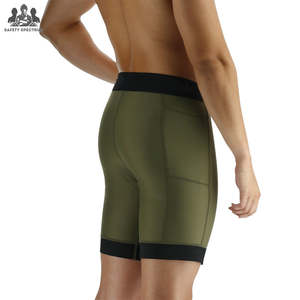 Pantalones Cortos de Compresión para Correr para Hombre |   Sólido y de Alta Calidad |   Cintura elástica de altura media, estilo deportivo |   Ligero, Transpirable y de Secado Rápido |   Fábrica - Product Image 5
