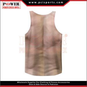 Camisetas sin mangas de algodón pesado de alta calidad, Camiseta deportiva musculosa personalizada para gimnasio, camiseta sin mangas acanalada para hombre - Product Image 4