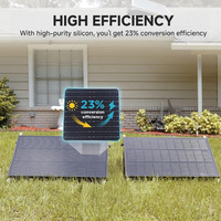 Panel Solar de Alta Calidad Rvpozwer de 100W, Tipo N, de Media Celda, con 22% de Eficiencia, Garantía de 25 Años, 24V, de Vidrio, para Almacenamiento de Energía Solar