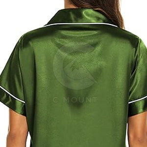 Conjunto de ropa de dormir para mujer, conjunto de ropa informal para el hogar para uso diario, conjunto de pantalones cortos transpirables para mujer - Product Image 5
