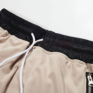 กางเกงขาสั้นของผู้ชายแห้งเร็วระบายอากาศได้ดีผ้าฝ้าย100% ลำลองสีทึบออกแบบได้ตามต้องการฤดูร้อน - Product Image 2