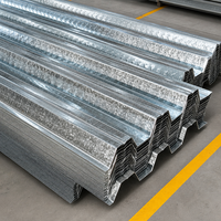 Tôle de plancher en acier galvanisé de type ouvert YX35 125 750 pour la construction de dalles en béton, épaisseur personnalisable