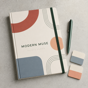 Cuaderno <span class=keywords><strong>de</strong></span> Arte Geométrico Moderno Personalizado LABON, Cuaderno con Grabado en Relieve, Planificador <span class=keywords><strong>de</strong></span> Proyectos con Puntos, Bordes Pintados, Banda Elástica y Cinta - Product Image 2