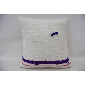 Patrón Vintage Lana Púrpura Kantha Mosaico Paisley Paneles Uva Patchwork Almohada 16x16 Pulgadas Técnica Tejida - Product Image 1