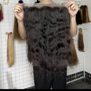 Virgin Indian <b>Curly</b> <b>Hair</b> Bundles with Frontal Raw and Cuticle Aligned Soft Tangle-Free Natural Texture Human <b>Hair</b> Extensions - Product Image 2