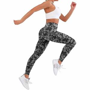 Leggings de entrenamiento de compresión de barriga de alta elasticidad para mujer, mallas deportivas para Fitness, vestido deportivo subido - Product Image 2