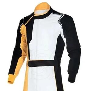 Cardura de cuero de alta calidad a prueba de viento de talla grande Go Kart Racing Suit personalizado nombre del equipo uniforme precio razonable OEM disponible - Product Image 5