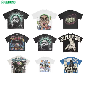 เสื้อยืดโอเวอร์ไซส์ทรงบ็อกซี่สำหรับผู้ชาย ระบายอากาศได้ดี คอกลม ผ้าฝ้าย 100% พิมพ์ลาย DTG เป็นมิตรกับสิ่งแวดล้อม แห้งเร็ว สไตล์สตรีทแวร์ - Product Image 2