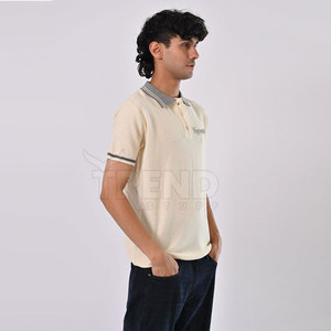Conçu sur mesure pour les hommes Polo T-Shirt Quick Dry Breathable Knitted Fabric Solid Print Plain Color Short Sleeve-Made in Pakistan - Product Image 5