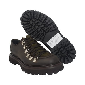 Zapatos de vestir Derby para hombre pintados a mano Botas de calzado para ocasiones formales de fabricación italiana - Product Image 1