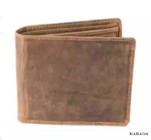 Portefeuille à deux volets en cuir suédé de vache véritable de haute qualité 100% pour hommes au meilleur prix d'usine - Product Image 5