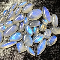 Venta al por mayor de piedra lunar arcoíris de fuego blanca natural, grado AAA, cabujón ovalado y rectangular, certificado IGI, 20mm 8mm, para fabricación de joyas
