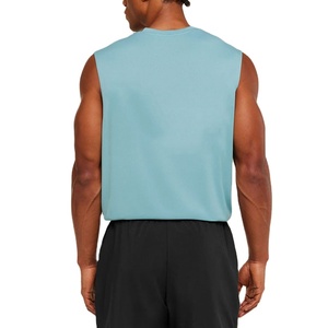 เสื้อกล้ามออกกำลังกายผ้าฝ้ายทรงหลวมแบบสั่งทำพิเศษ รุ่นฮิตปี 2026 ตัดข้าง ทรงปกติ ระบายอากาศได้ดี เหมาะสำหรับการฝึกกล้ามเนื้อ - Product Image 6