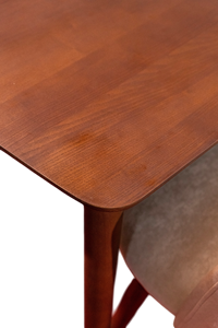 Enlander <b>6</b>-Seater <b>Dining</b> Set Modern Rectangle Design Comfortable Solid Brown Ash Wood for Hotel Apartment Villas Wholesale - Product Image 4