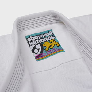 Kimono de Jiu-Jitsu Brésilien Shoyorol Blanc de Haute Qualité, Respirant, Durable, Séchage Rapide, Coupe Ample, 100% Coton 440g - Product Image 5