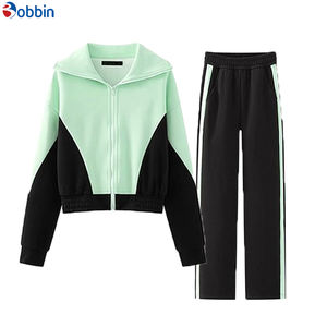 Ensembles de sweat-shirts à capuche surdimensionnés personnalisés pour femmes, sweat-shirt uni de haute qualité, broderie, épaules tombantes, vêtements d'hiver, survêtements - Product Image 3